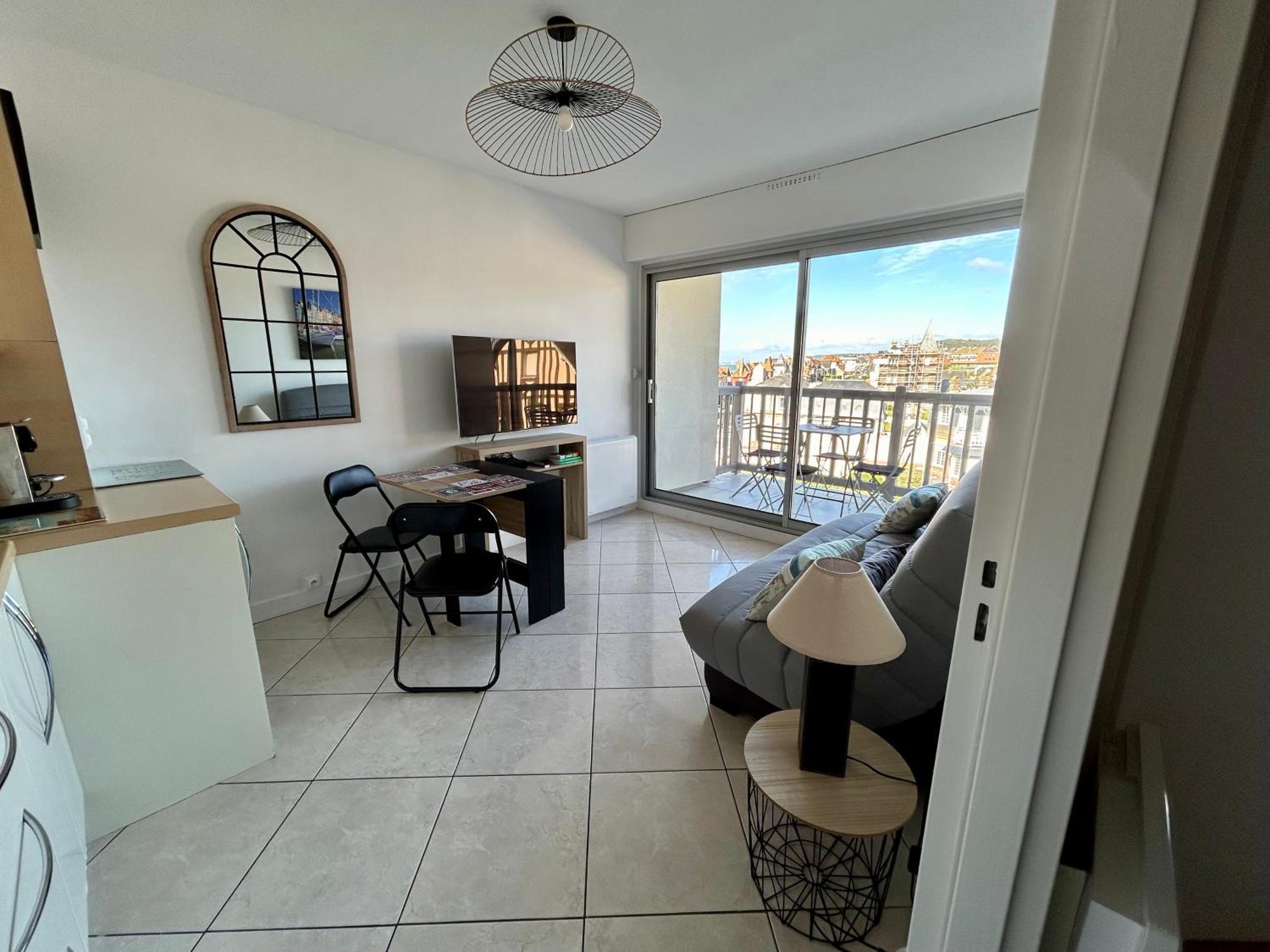 Appartement Vue Mer - 30 M De La Plage - 5 Minutes A Pied Du Centre Ville Et Du Casino Villers-sur-Mer Kültér fotó